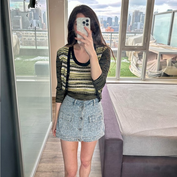 Denim Logo Skort - Picture 4 of 4